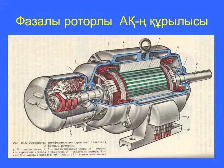 Фазалы роторлы АҚ-ң құрылысы