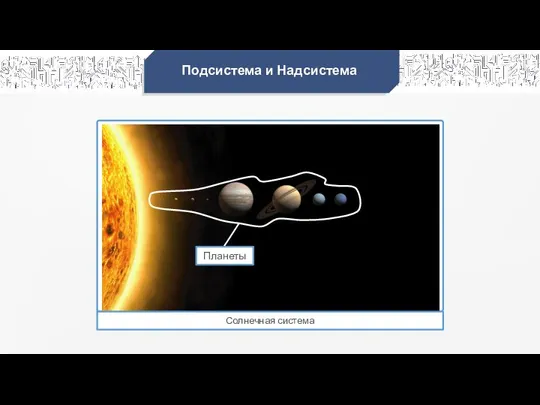 Подсистема и Надсистема Солнечная система Планеты