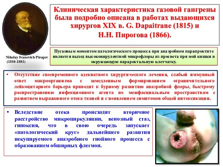 Пусковым моментом патологического процесса при анаэробном парапроктите является выход высоковирулентной микрофлоры