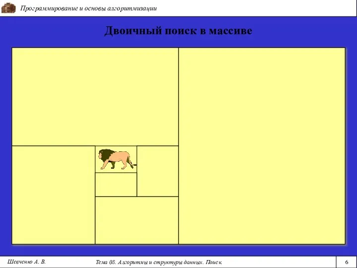 Как поймать льва в пустыне? Программирование и основы алгоритмизации Тема 08.