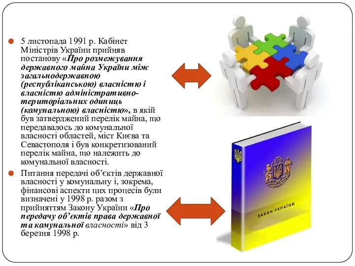 5 листопада 1991 р. Кабінет Міністрів України прийняв постанову «Про розмежування