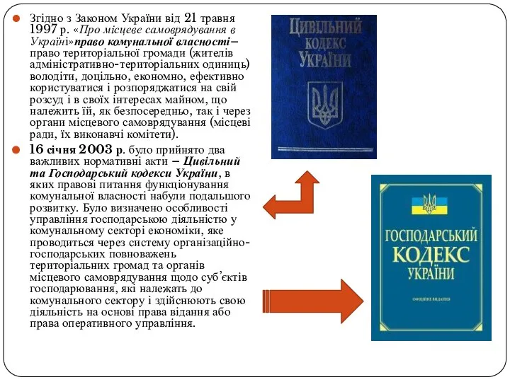 Згідно з Законом України від 21 травня 1997 р. «Про місцеве