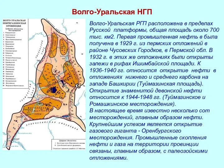 Волго-Уральская НГП Волго-Уральская РГП расположена в пределах Русской платформы, общая площадь