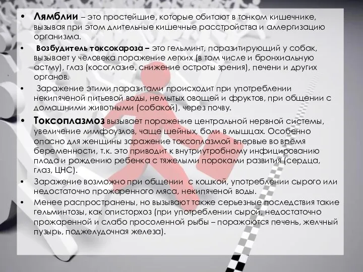 Лямблии – это простейшие, которые обитают в тонком кишечнике, вызывая при