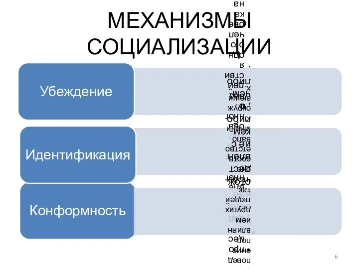 МЕХАНИЗМЫ СОЦИАЛИЗАЦИИ