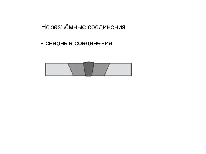 Неразъёмные соединения - сварные соединения