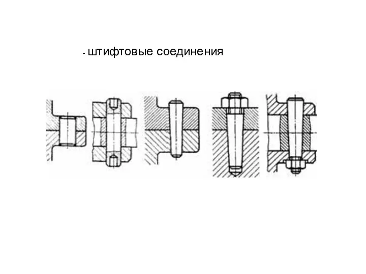 - штифтовые соединения