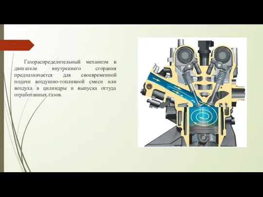 Газораспределительный механизм в двигателе внутреннего сгорания предназначается для своевременной подачи воздушно-топливной