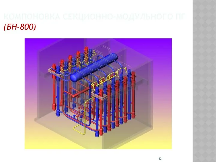 КОМПОНОВКА СЕКЦИОННО-МОДУЛЬНОГО ПГ (БН-800)