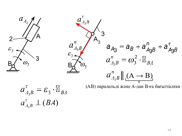 В А3 3 ║ (А → В) (АВ) паралельді және А-дан В-ға бағытталған