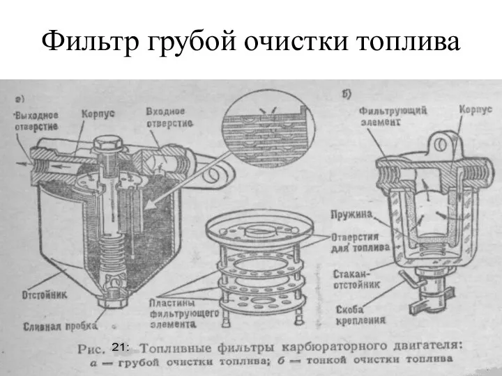 Фильтр грубой очистки топлива