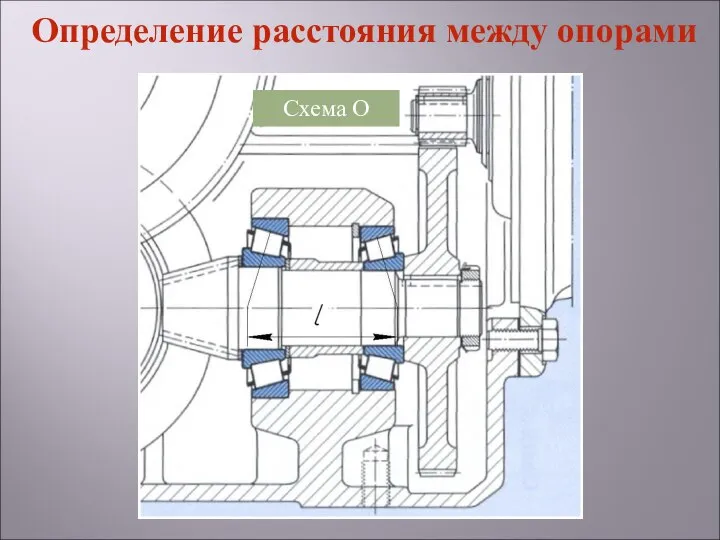 Схема О Определение расстояния между опорами