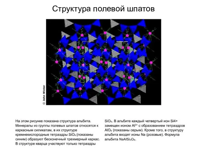 Структура полевой шпатов