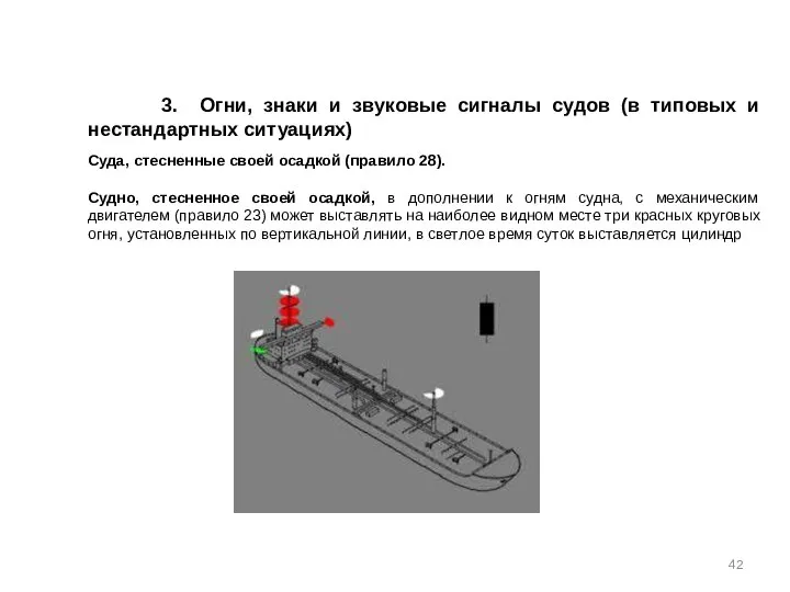 3. Огни, знаки и звуковые сигналы судов (в типовых и нестандартных