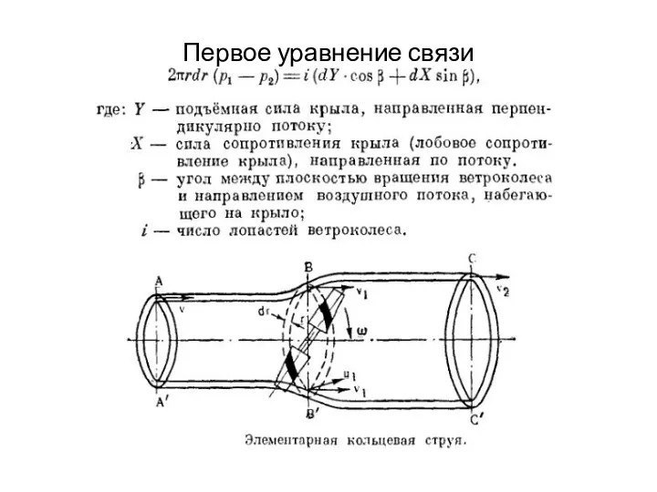 Первое уравнение связи