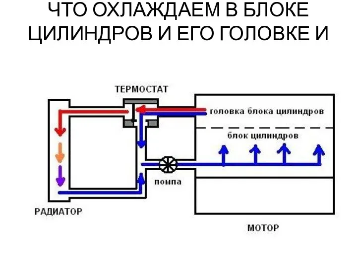 ЧТО ОХЛАЖДАЕМ В БЛОКЕ ЦИЛИНДРОВ И ЕГО ГОЛОВКЕ И ЗАЧЕМ ?