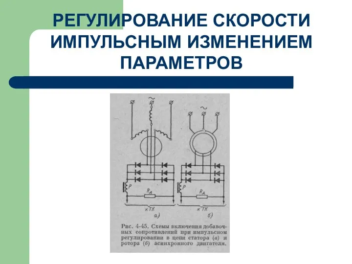 РЕГУЛИРОВАНИЕ СКОРОСТИ ИМПУЛЬСНЫМ ИЗМЕНЕНИЕМ ПАРАМЕТРОВ