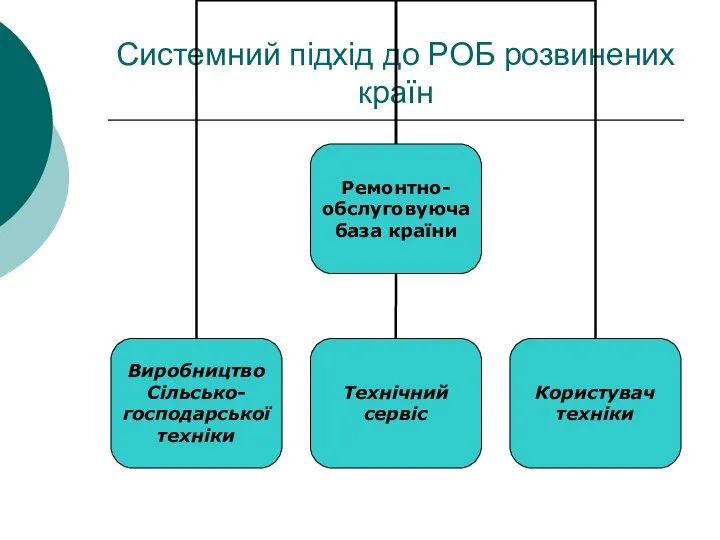 Системний підхід до РОБ розвинених країн