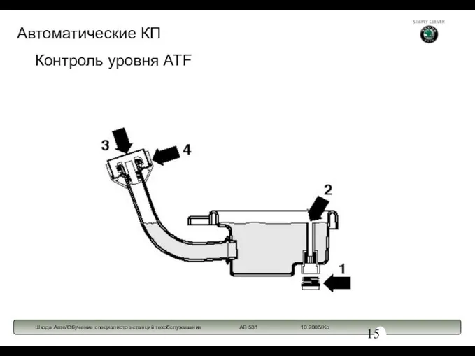 Контроль уровня ATF Автоматические КП