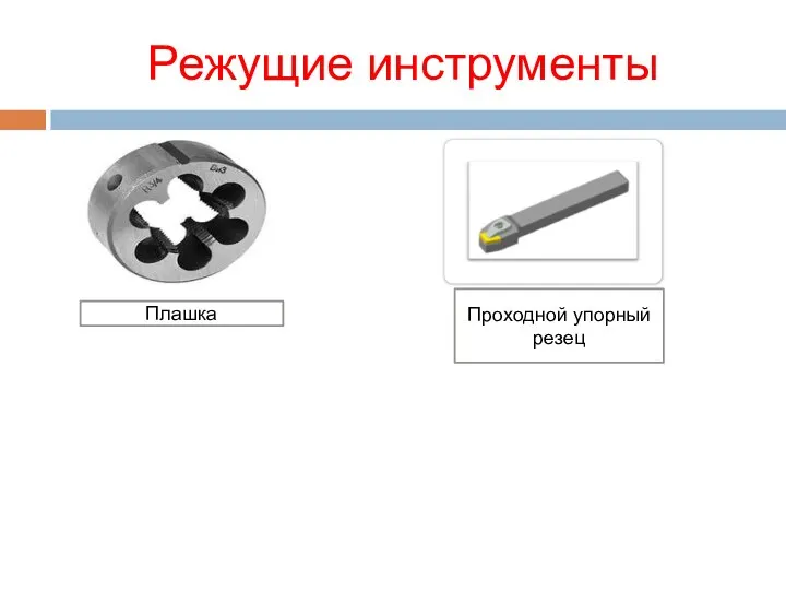 Режущие инструменты Проходной упорный резец Плашка