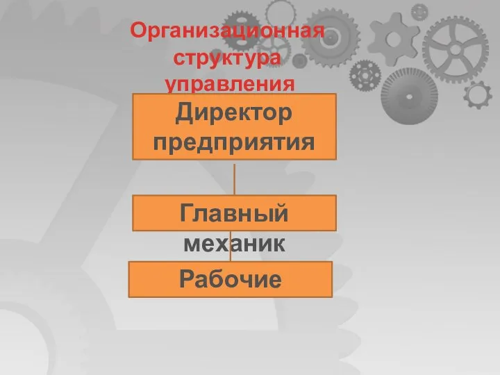 Организационная структура управления предприятия