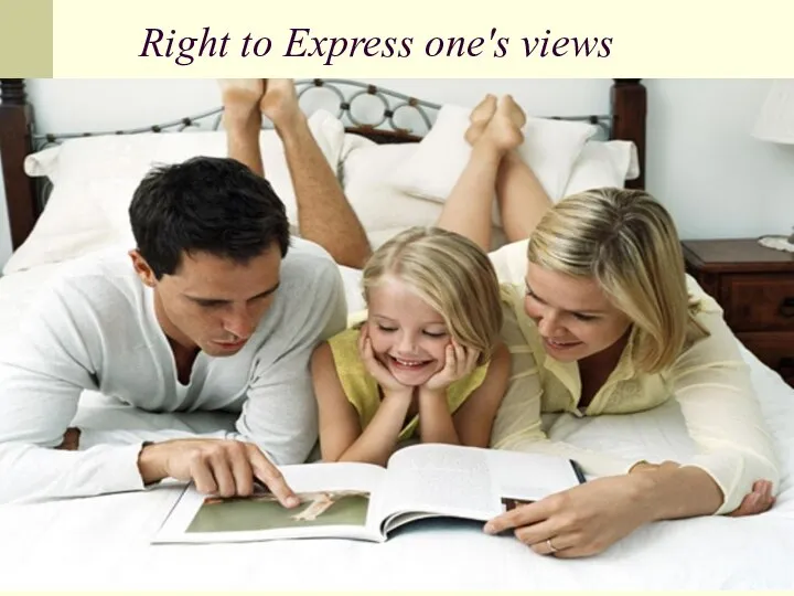 Right to Express one's views