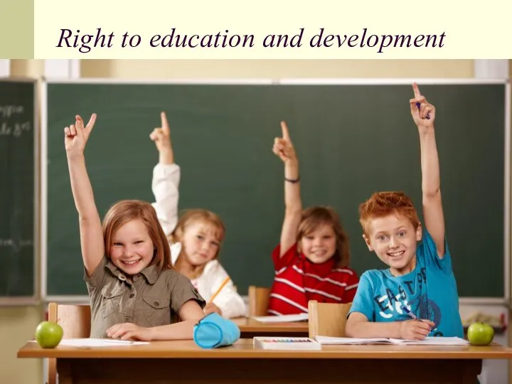 Right to education and development