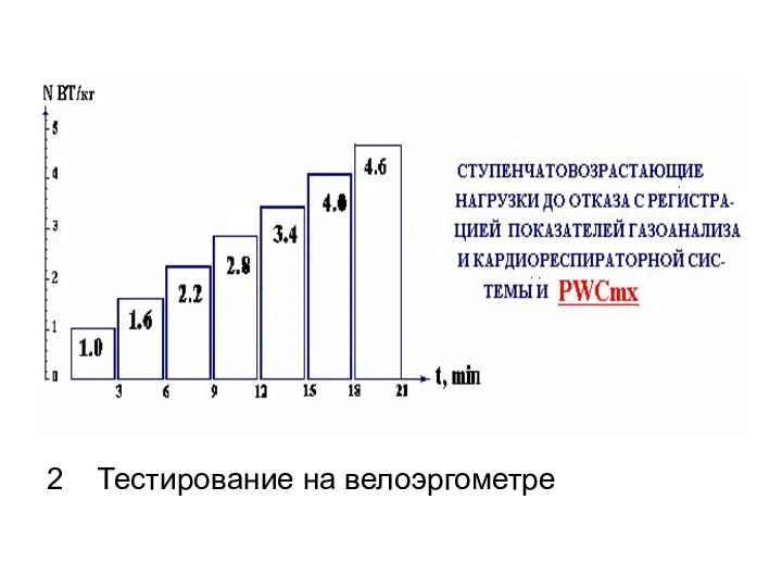 2 Тестирование на велоэргометре