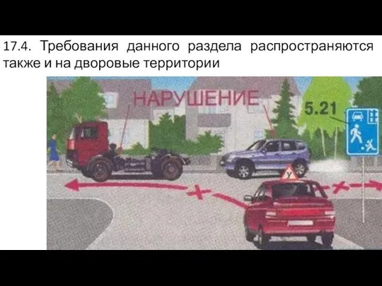 17.4. Требования данного раздела распространяются также и на дворовые территории