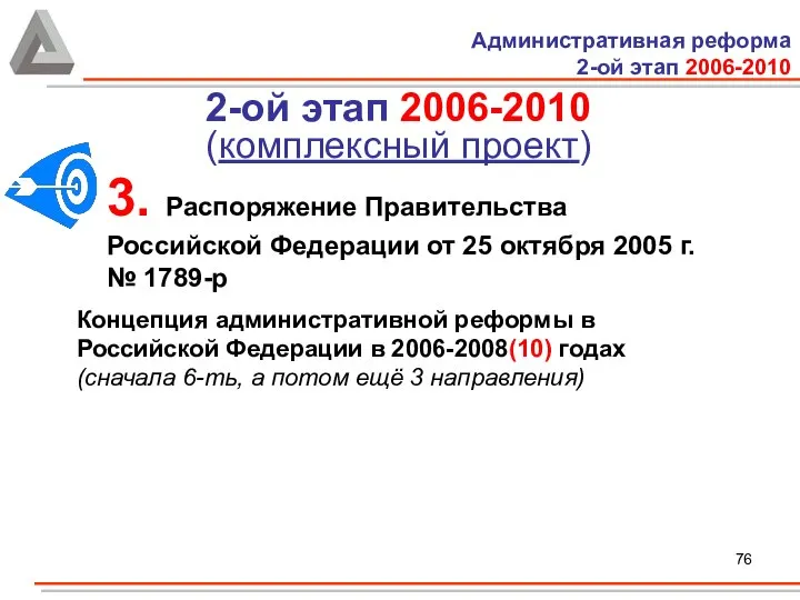 3. Распоряжение Правительства Российской Федерации от 25 октября 2005 г. №