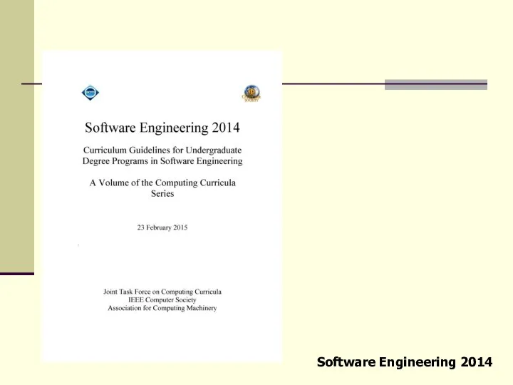 Software Engineering 2014