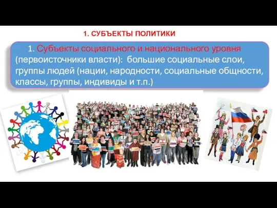 1. СУБЪЕКТЫ ПОЛИТИКИ