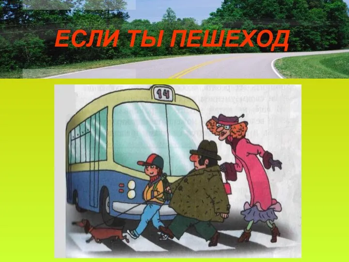 ЕСЛИ ТЫ ПЕШЕХОД