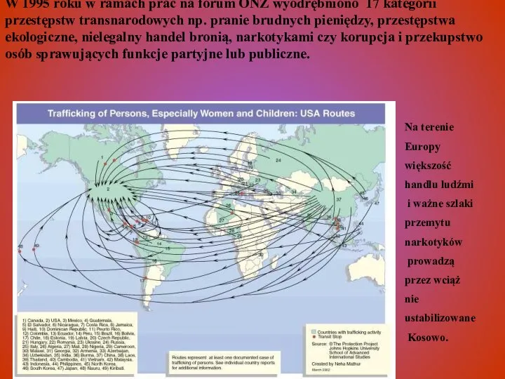 W 1995 roku w ramach prac na forum ONZ wyodrębniono 17