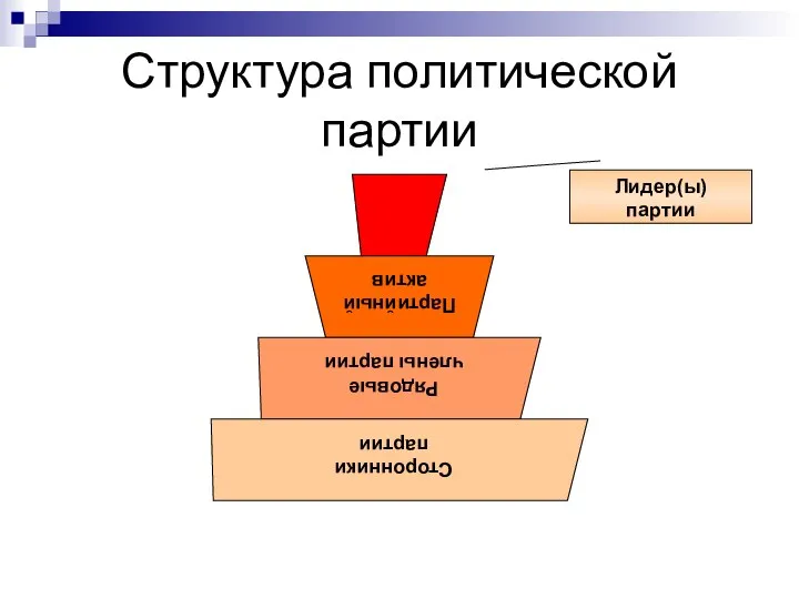 Структура политической партии Лидер(ы) партии