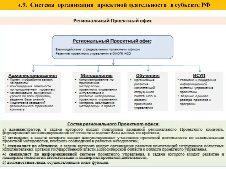 4.9. Система организации проектной деятельности в субъекте РФ