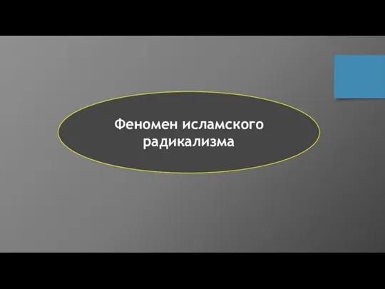 Феномен исламского радикализма