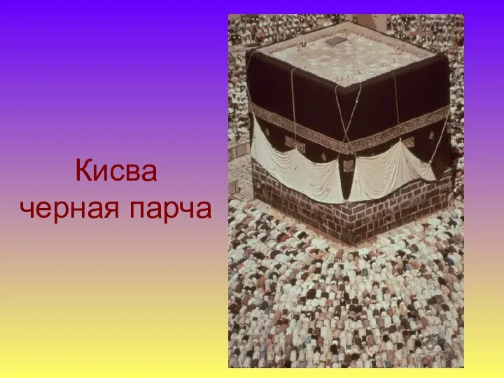 Кисва черная парча