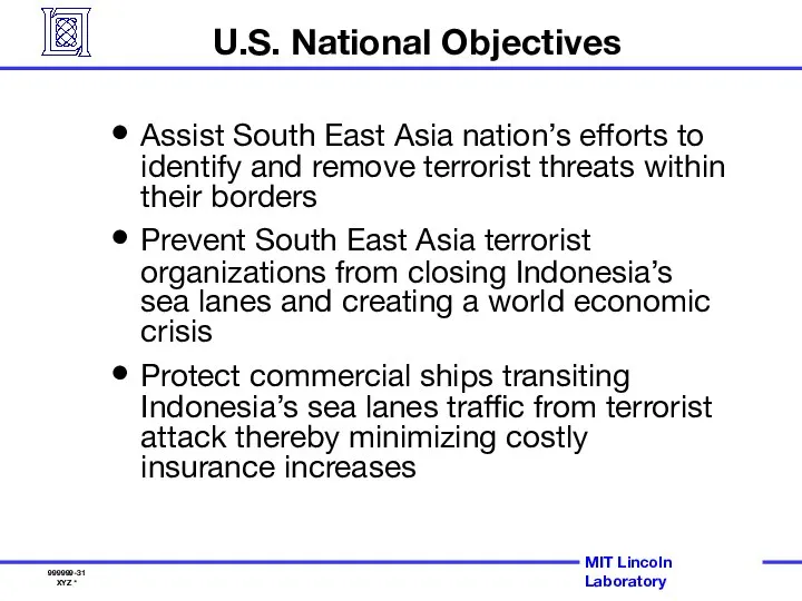 U.S. National Objectives Assist South East Asia nation’s efforts to identify