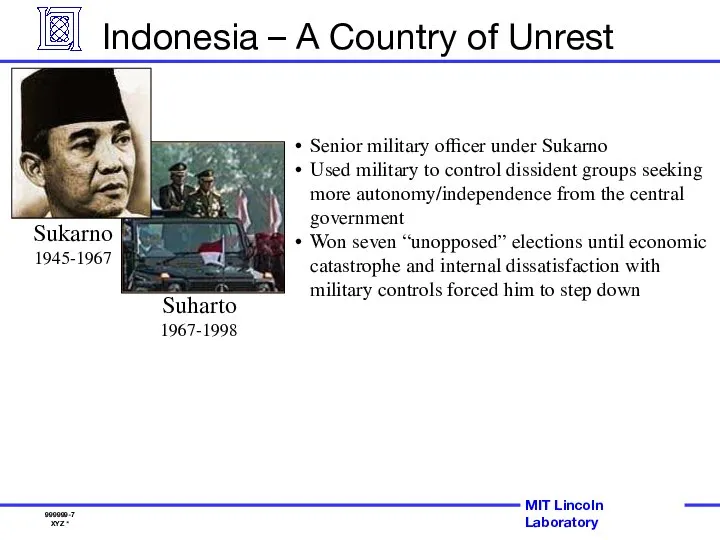 Indonesia – A Country of Unrest Senior military officer under Sukarno