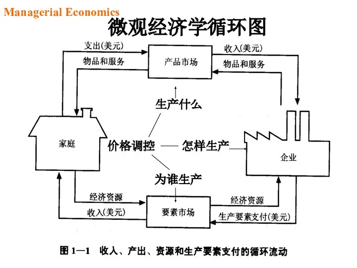 微观经济学循环图 生产什么 怎样生产 为谁生产 价格调控 Managerial Economics