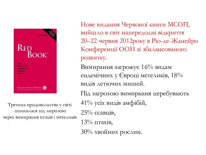 Нове видання Червоної книги МСОП, вийшло в світ напередодні відкриття 20–22