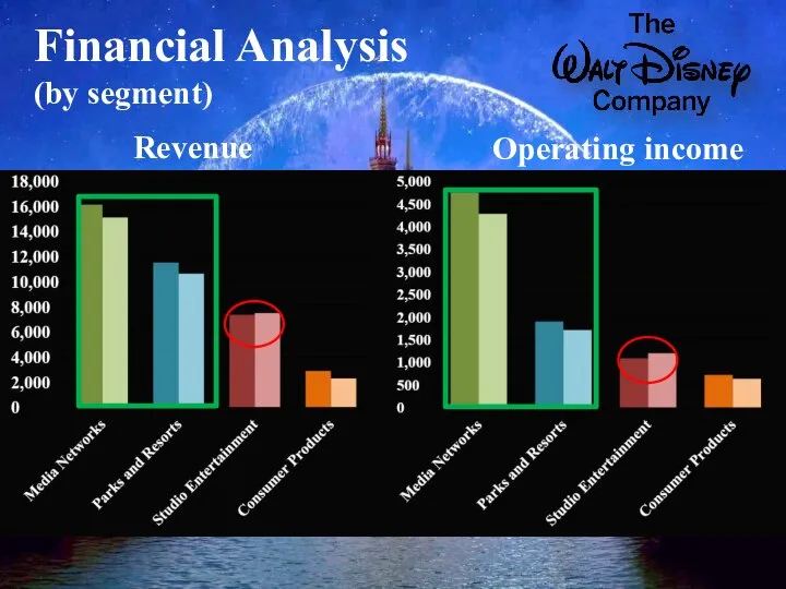 Financial Analysis (by segment) Revenue Operating income