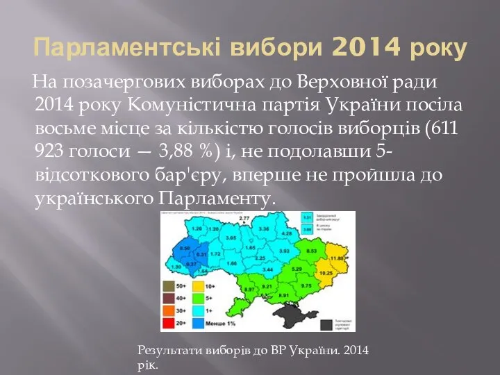 Парламентські вибори 2014 року На позачергових виборах до Верховної ради 2014