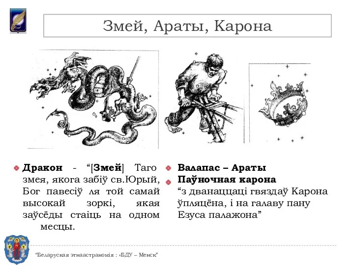 Дракон - “[Змей] Таго змея, якога забіў св.Юрый, Бог павесіў ля