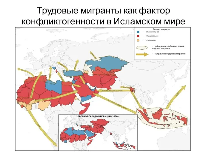 ТРУДОВЫЕ МИГРАНТЫ КАК ФАКТОР КОНФЛИКТОГЕННОСТИ В ИСЛАМСКОМ МИРЕ Трудовые мигранты как фактор конфликтогенности в Исламском мире