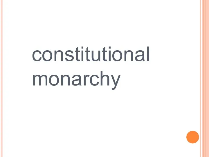 constitutional monarchy