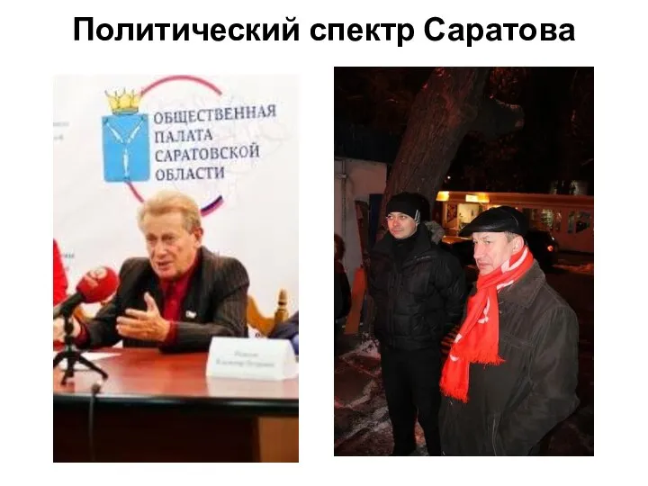 Политический спектр Саратова