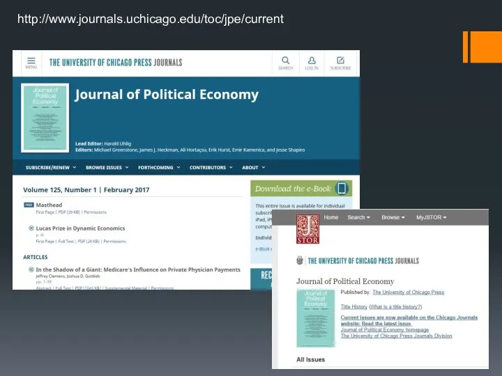 http://www.journals.uchicago.edu/toc/jpe/current