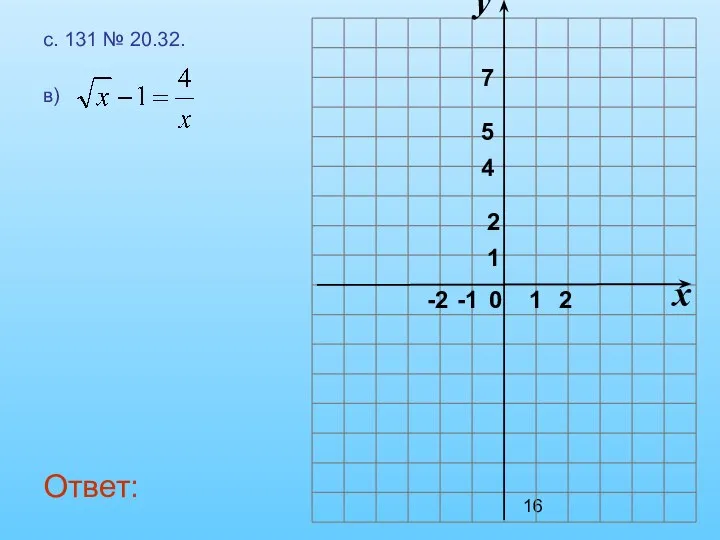 с. 131 № 20.32. в) Ответ: x y 1 0 2